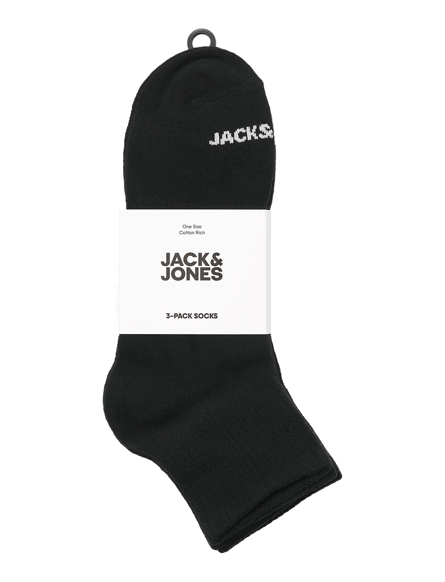 Jack & Jones - JACLUCA SHORT TENNIS SOCKS 3 PACK NOOS - sneackersocken - black - 1