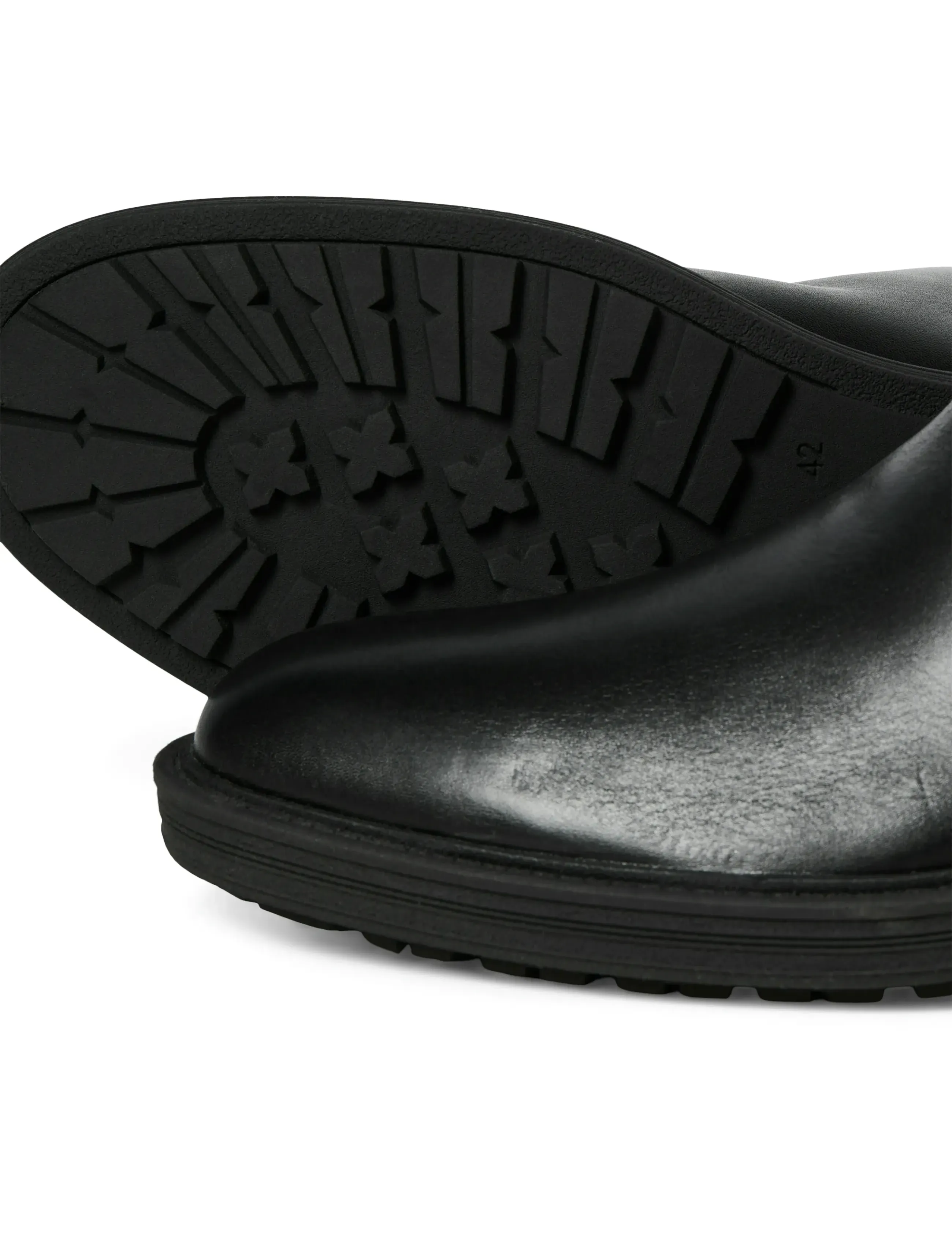Jack & Jones - JFWHOSKINS LEATHER CHELSEA SN - chelsea boots - anthracite - 4