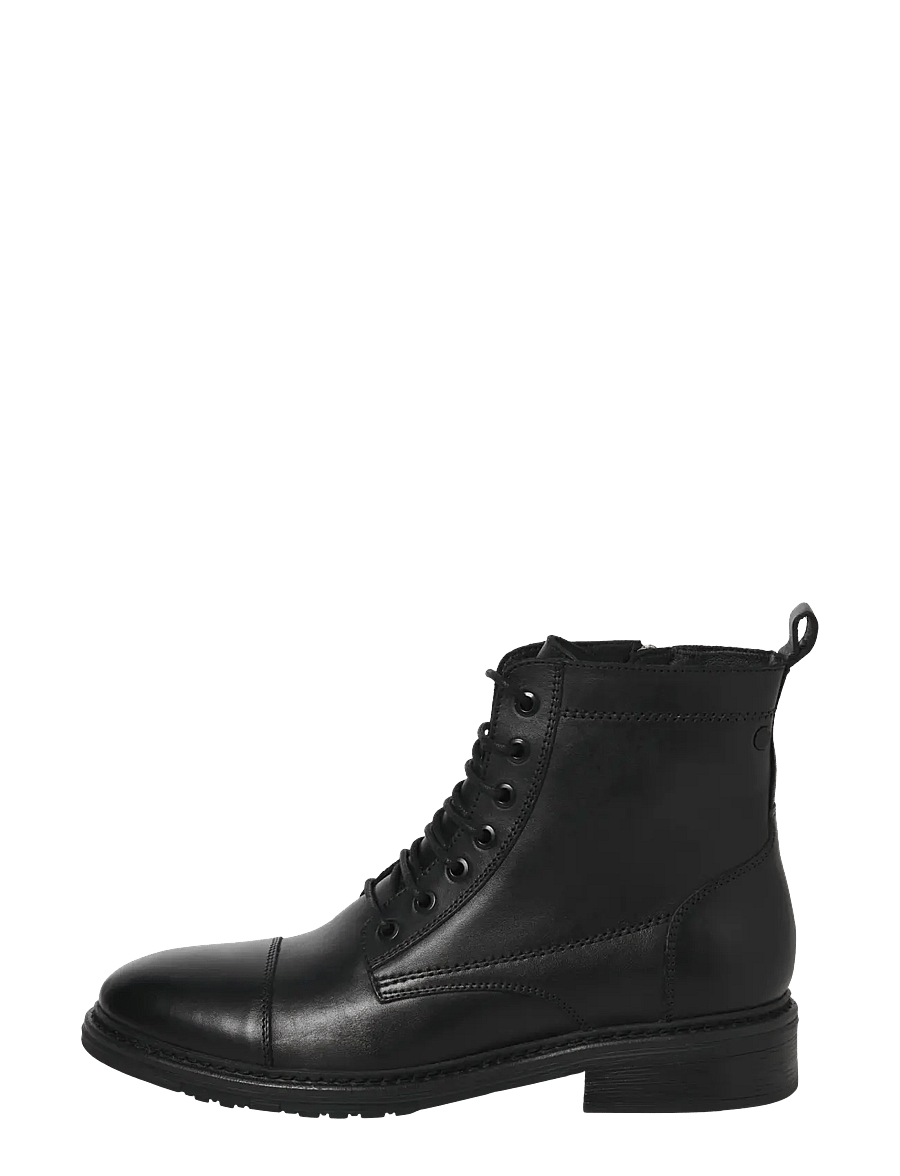 Jack & Jones - JFWWENTWORTH LEATHER BOOT LN - paeltega saapad - black - 1