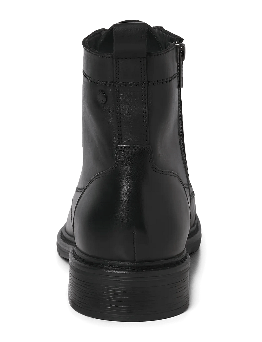 Jack & Jones - JFWWENTWORTH LEATHER BOOT LN - schnürstiefel - black - 3