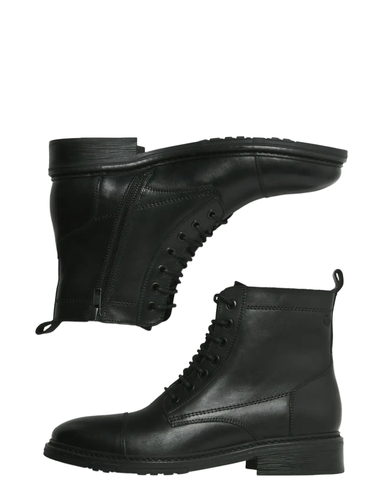Jack & Jones - JFWWENTWORTH LEATHER BOOT LN - paeltega saapad - black - 3