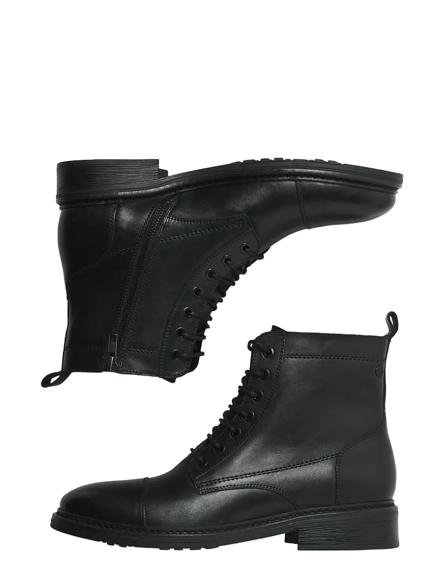Jack & Jones - JFWWENTWORTH LEATHER BOOT LN - paeltega saapad - black - 3