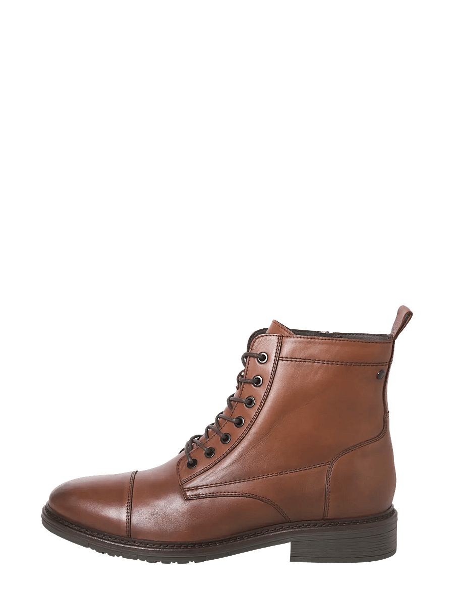 Jack & Jones - JFWWENTWORTH LEATHER BOOT LN - paeltega saapad - cognac - 1