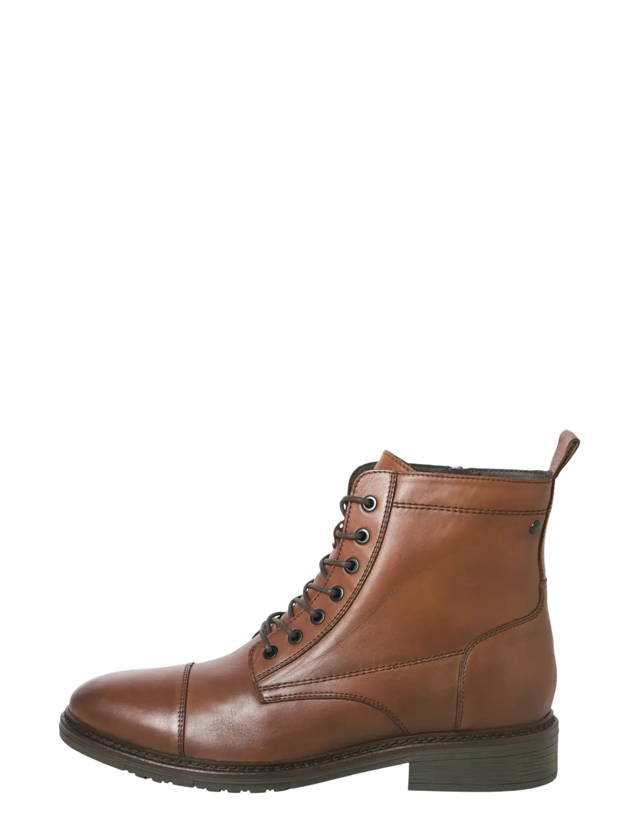 Jack & Jones - JFWWENTWORTH LEATHER BOOT LN - laced boots - cognac - 2