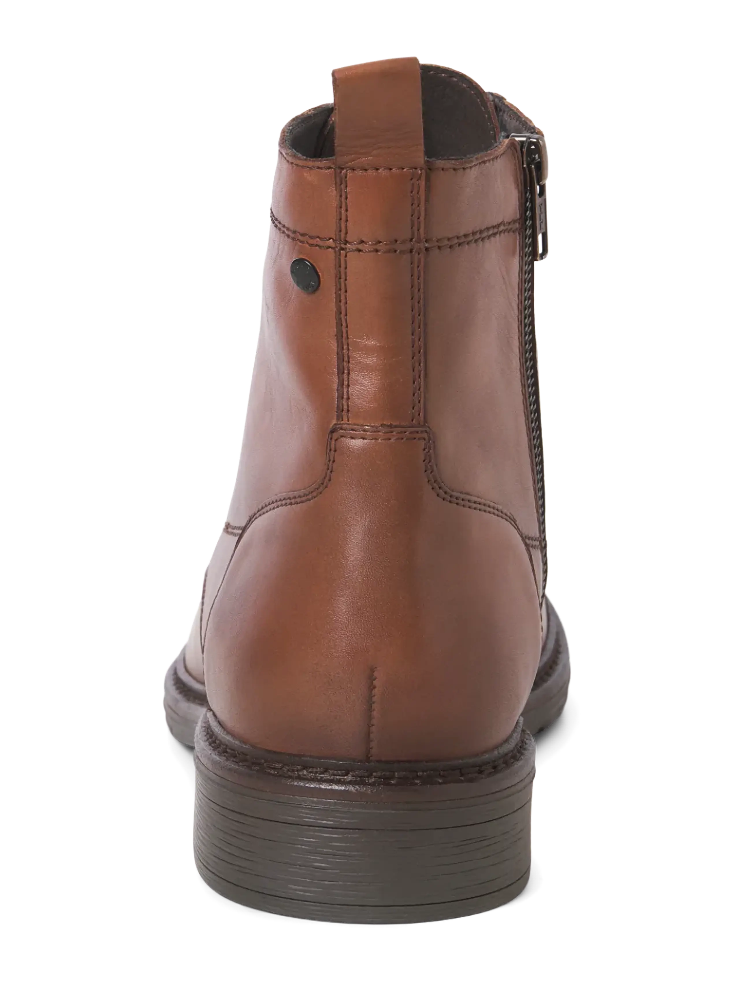 Jack & Jones - JFWWENTWORTH LEATHER BOOT LN - lace ups - cognac - 3