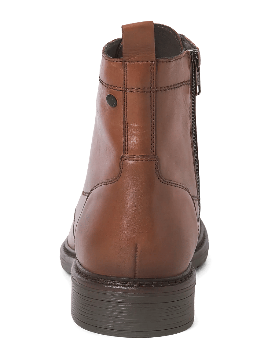 Jack & Jones - JFWWENTWORTH LEATHER BOOT LN - schnürstiefel - cognac - 3
