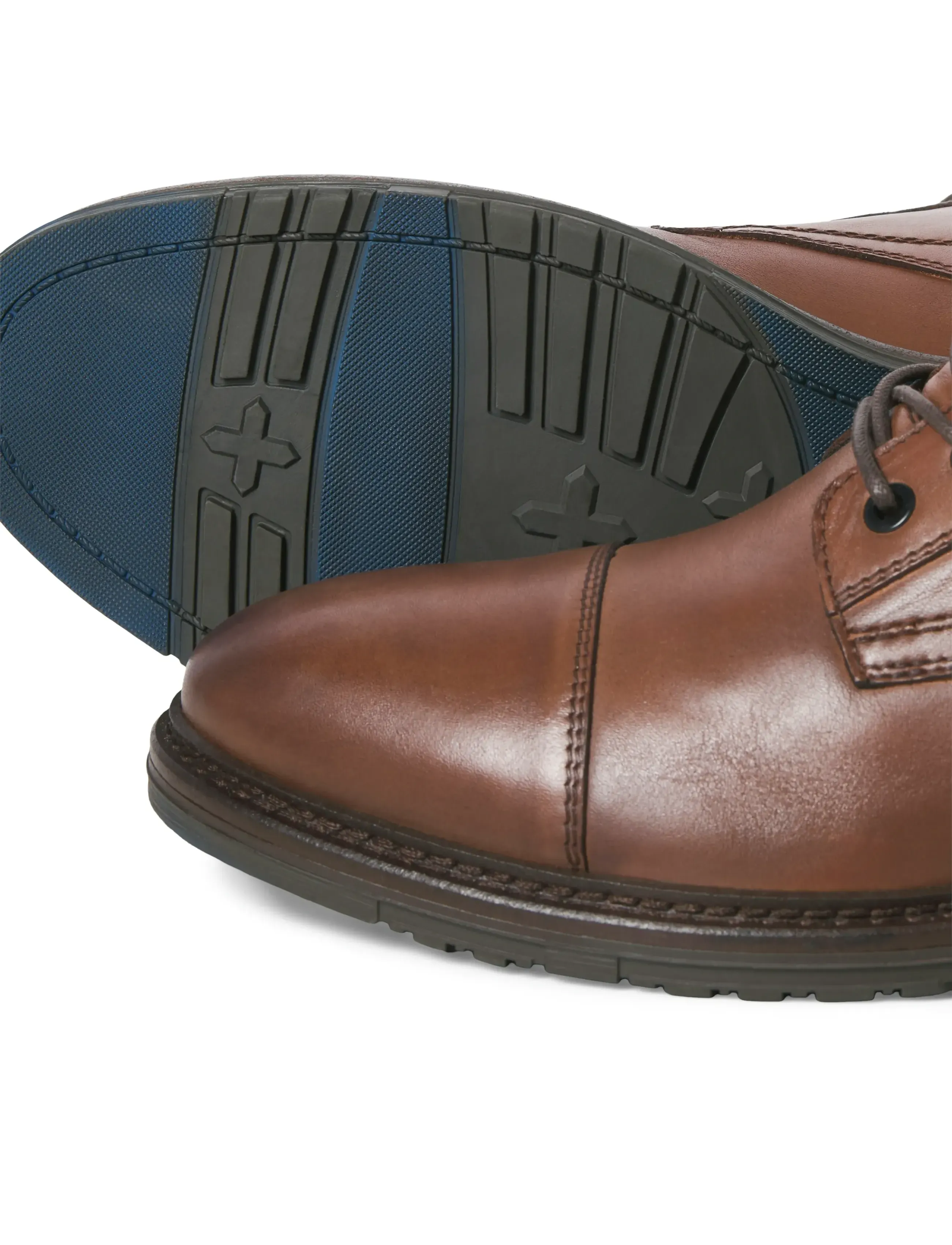 Jack & Jones - JFWWENTWORTH LEATHER BOOT LN - laced boots - cognac - 5