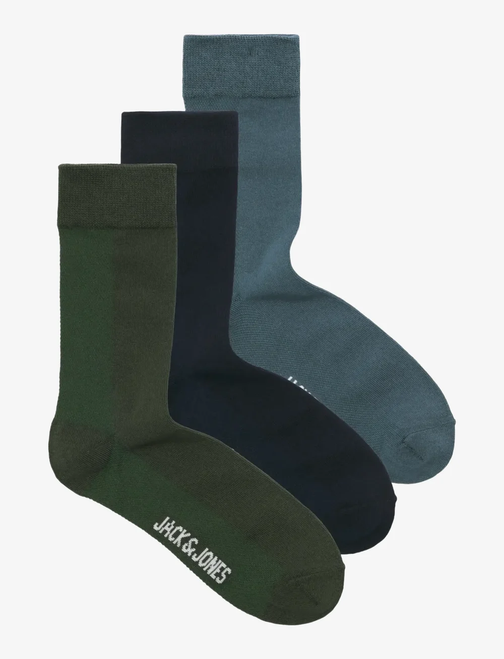 Jack & Jones - JACASHER SOLID SOCKS 3 PACK - crew sokken - dark navy - 1