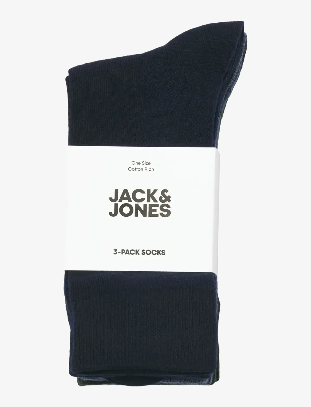 Jack & Jones - JACASHER SOLID SOCKS 3 PACK - crew sokken - dark navy - 2