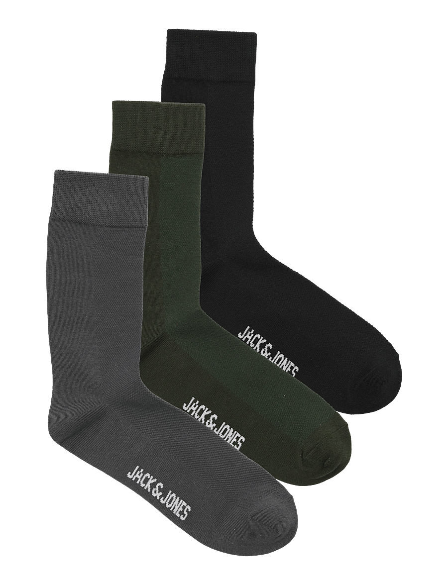 Jack & Jones - JACASHER SOLID SOCKS 3 PACK - klassikalised sokid - rosin - 0