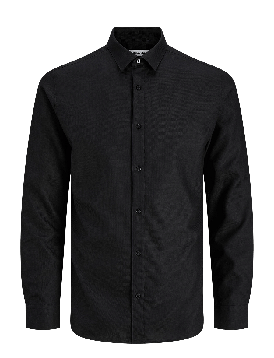 Jack & Jones - JJEJOE STRUCTURE SHIRT L/S NOOS - formelle hemden - black - 1