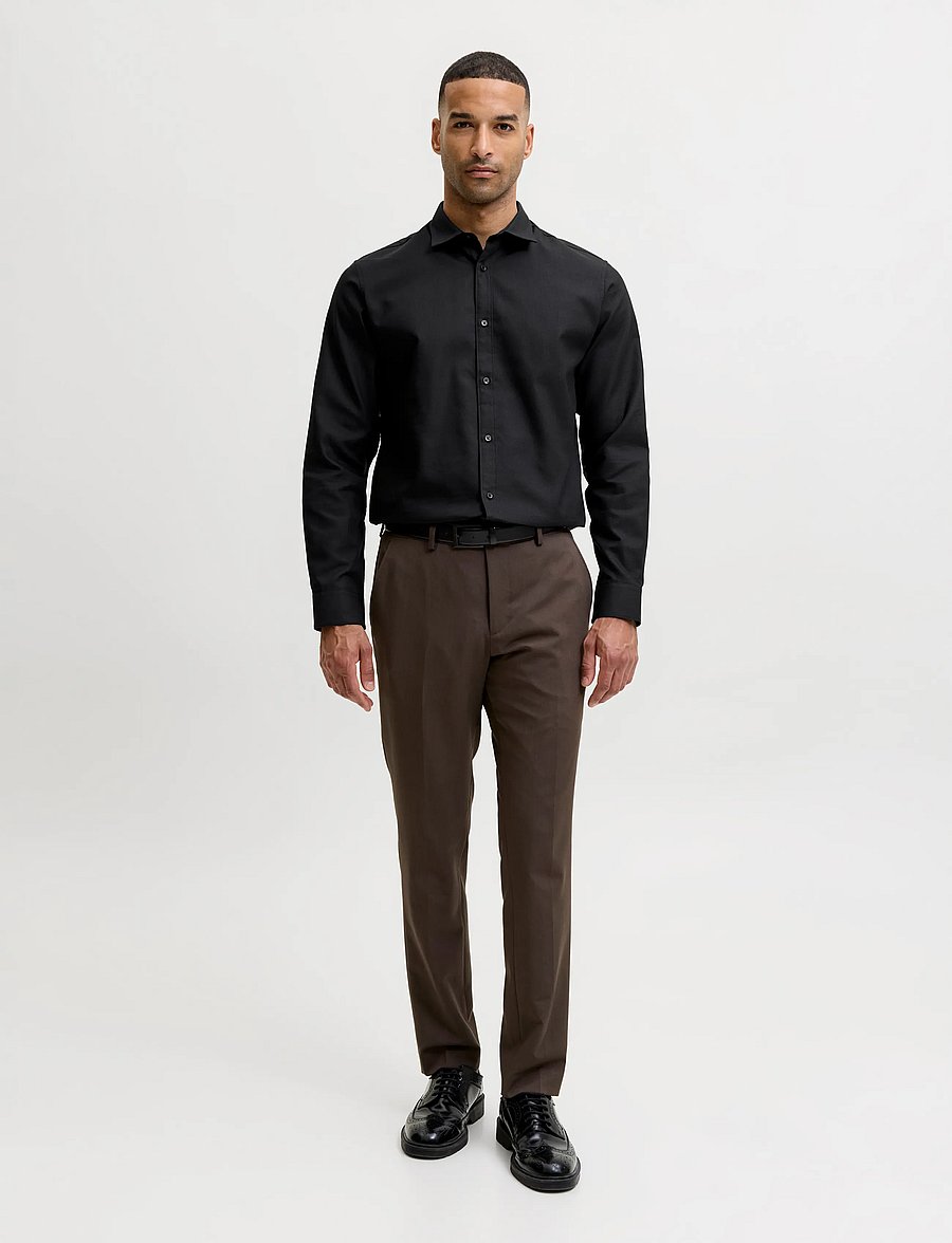 Jack & Jones - JJEJOE STRUCTURE SHIRT L/S NOOS - formelle hemden - black - 3