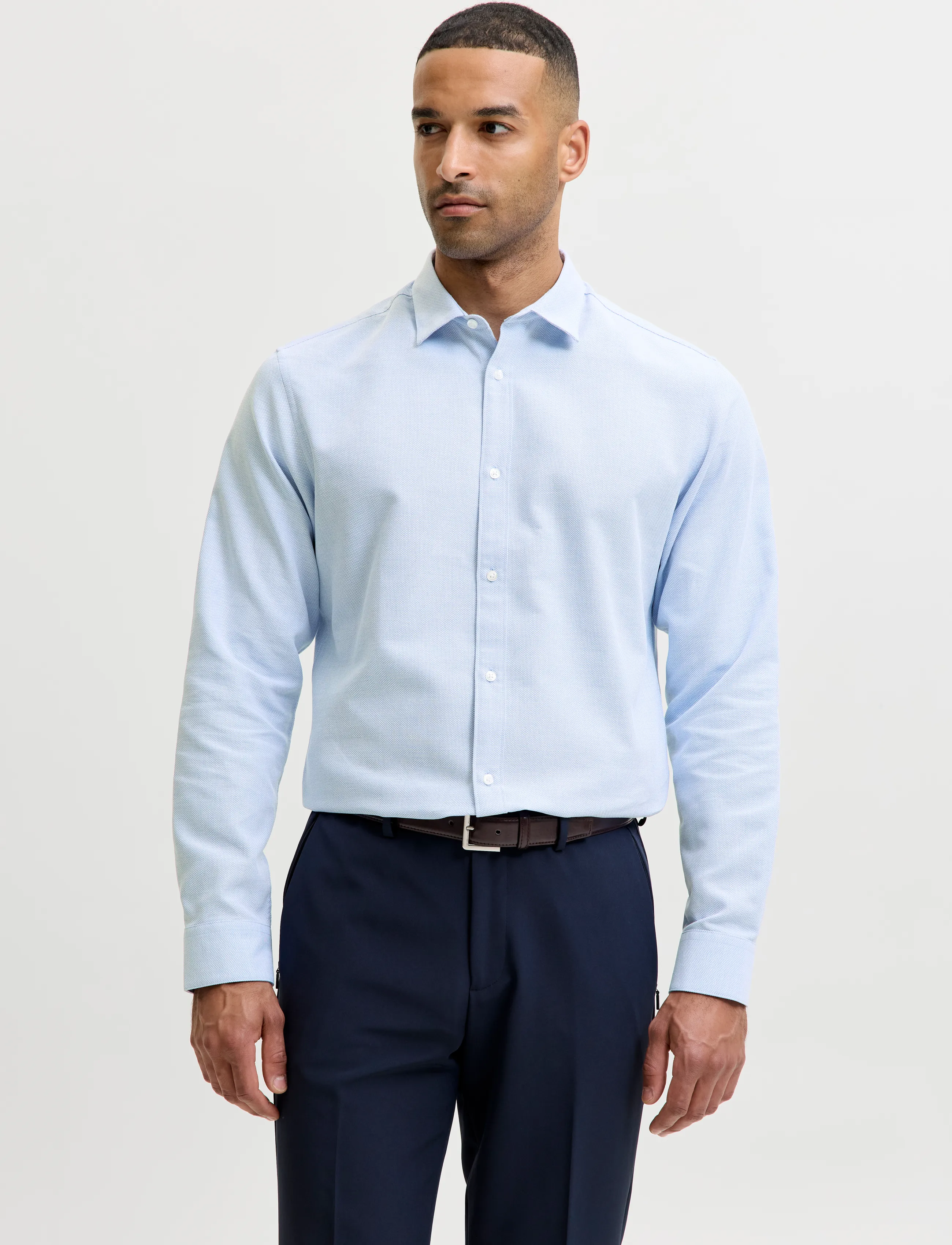 Jack & Jones JJEJOE STRUCTURE SHIRT L/S NOOS - Formelle skjorter - CASHMERE BLUE / blue