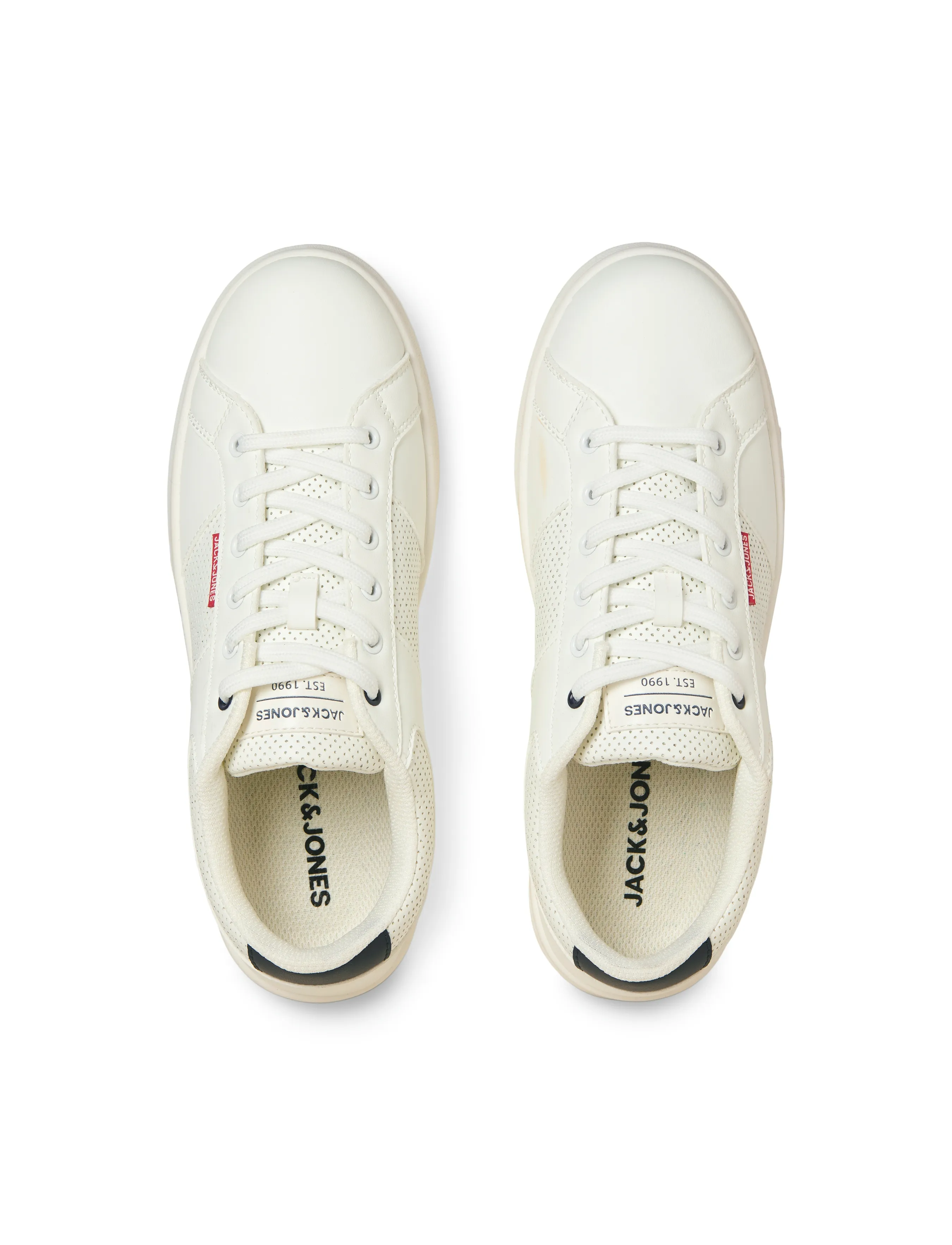 Jack & Jones JFWLENNOX PU SNEAKER - Tossud - WHITE / white