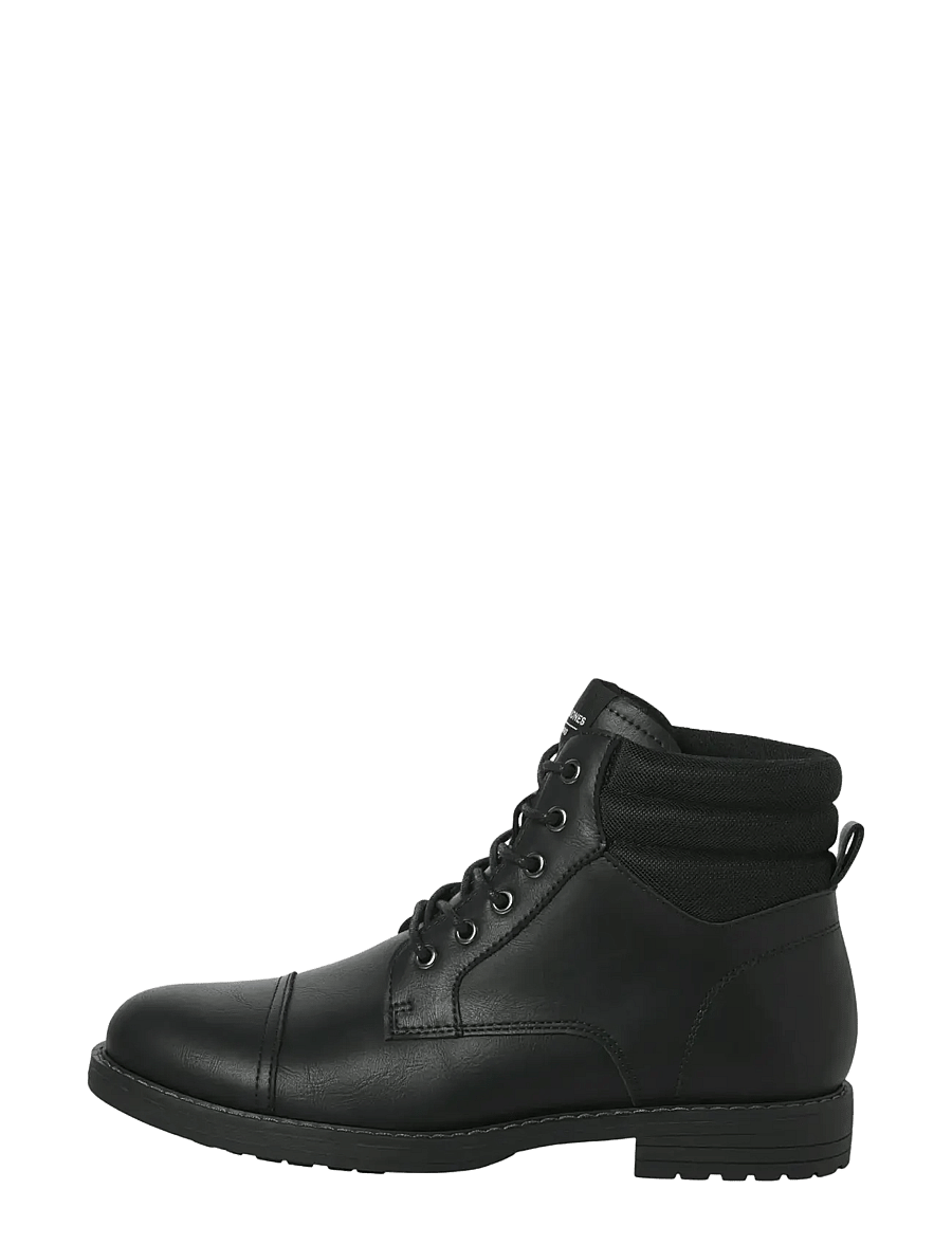 Jack & Jones - JFWDEWSBURY PU BOOT - laced boots - anthracite - 2