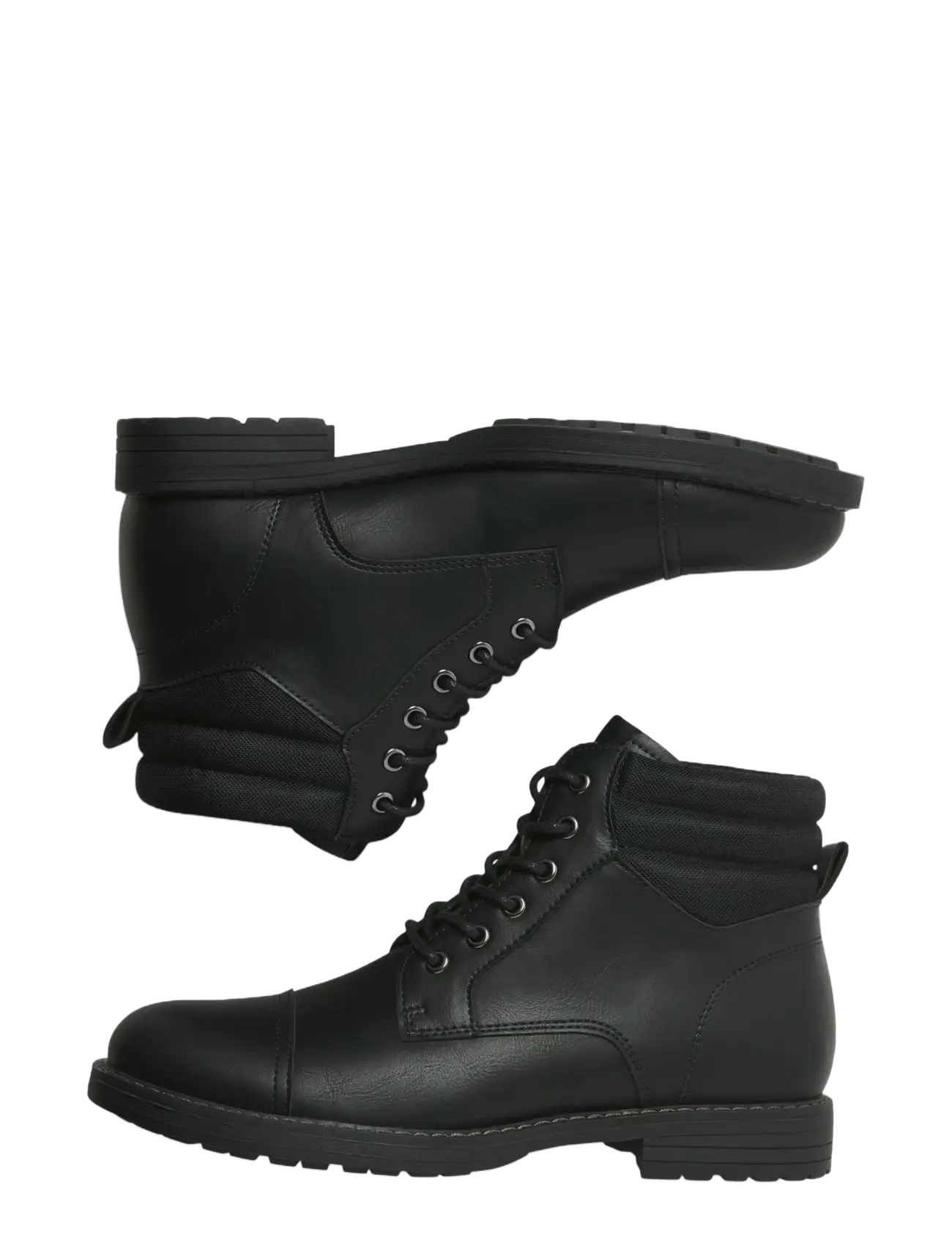 Jack & Jones - JFWDEWSBURY PU BOOT - veterlaarzen - anthracite - 4