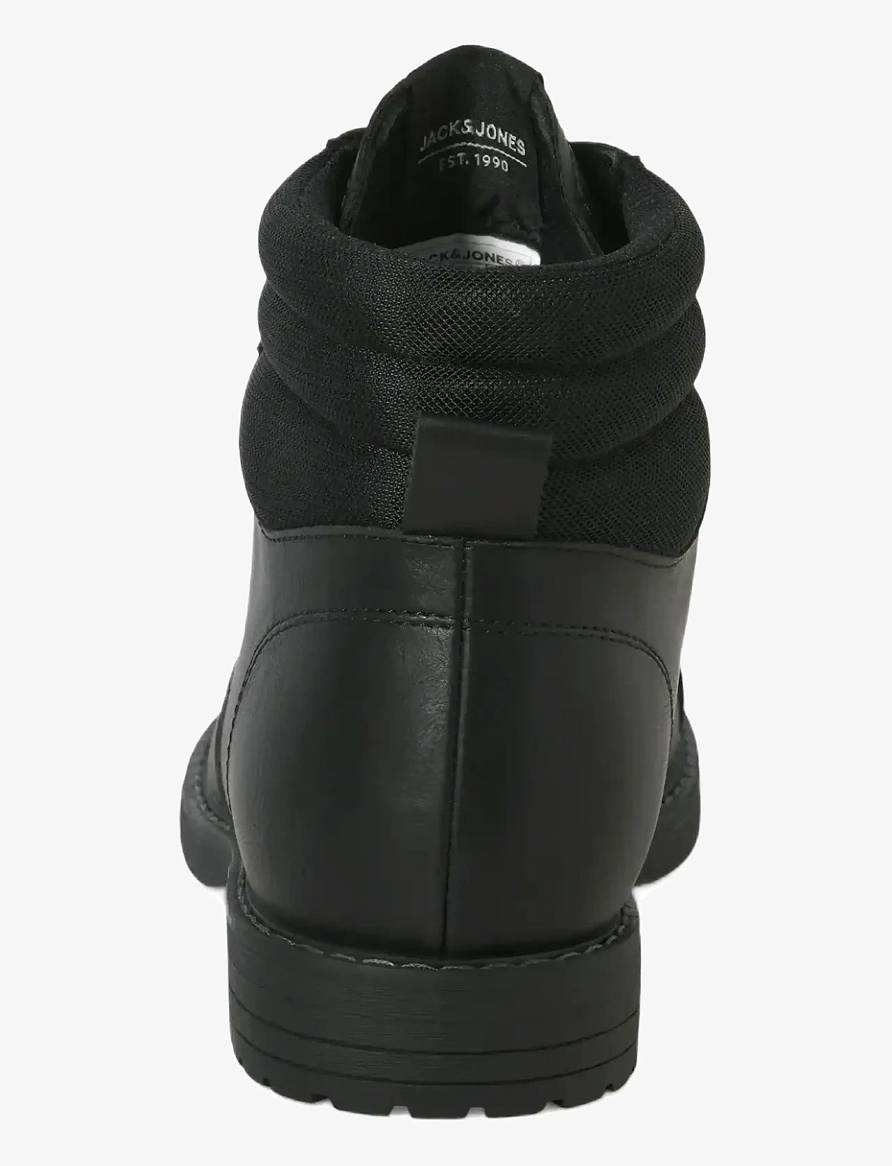 Jack & Jones - JFWDEWSBURY PU BOOT - støvler med snøre - anthracite - 4