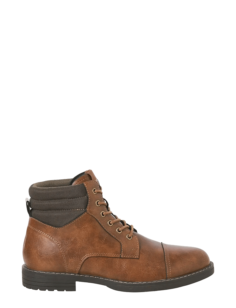 Jack & Jones - JFWDEWSBURY PU BOOT - kängor med snörning - java - 0