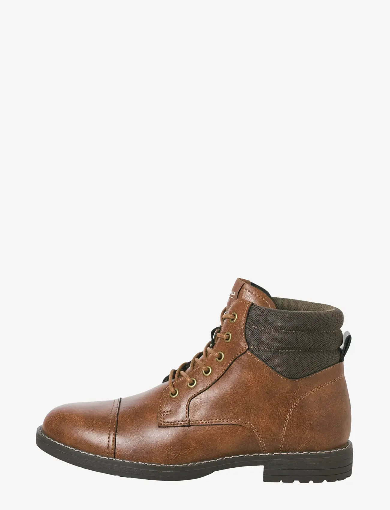 Jack & Jones - JFWDEWSBURY PU BOOT - kängor med snörning - java - 1