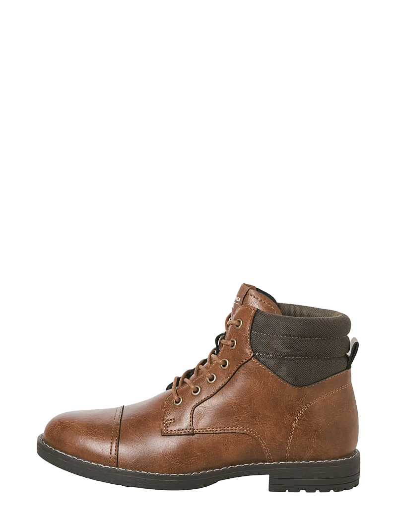 Jack & Jones - JFWDEWSBURY PU BOOT - kängor med snörning - java - 1