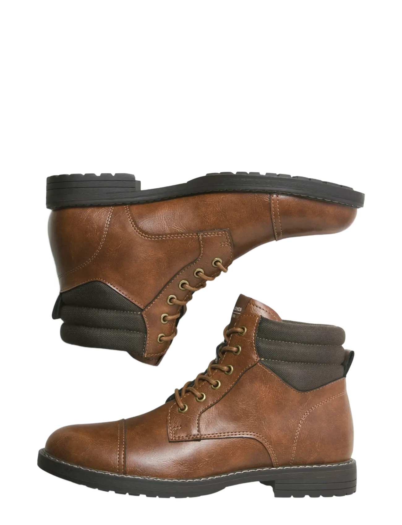 Jack & Jones - JFWDEWSBURY PU BOOT - støvler med snøring - java - 3