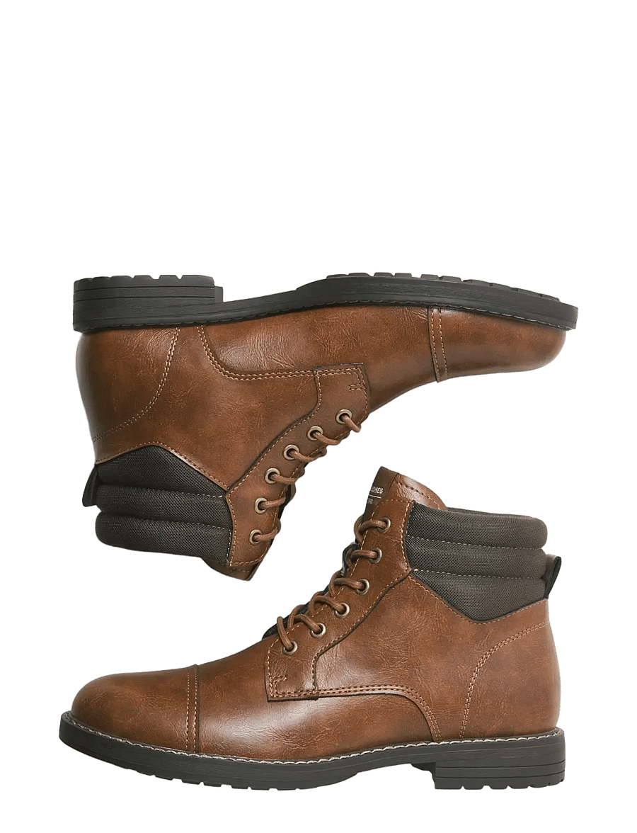Jack & Jones - JFWDEWSBURY PU BOOT - schnürstiefel - java - 3