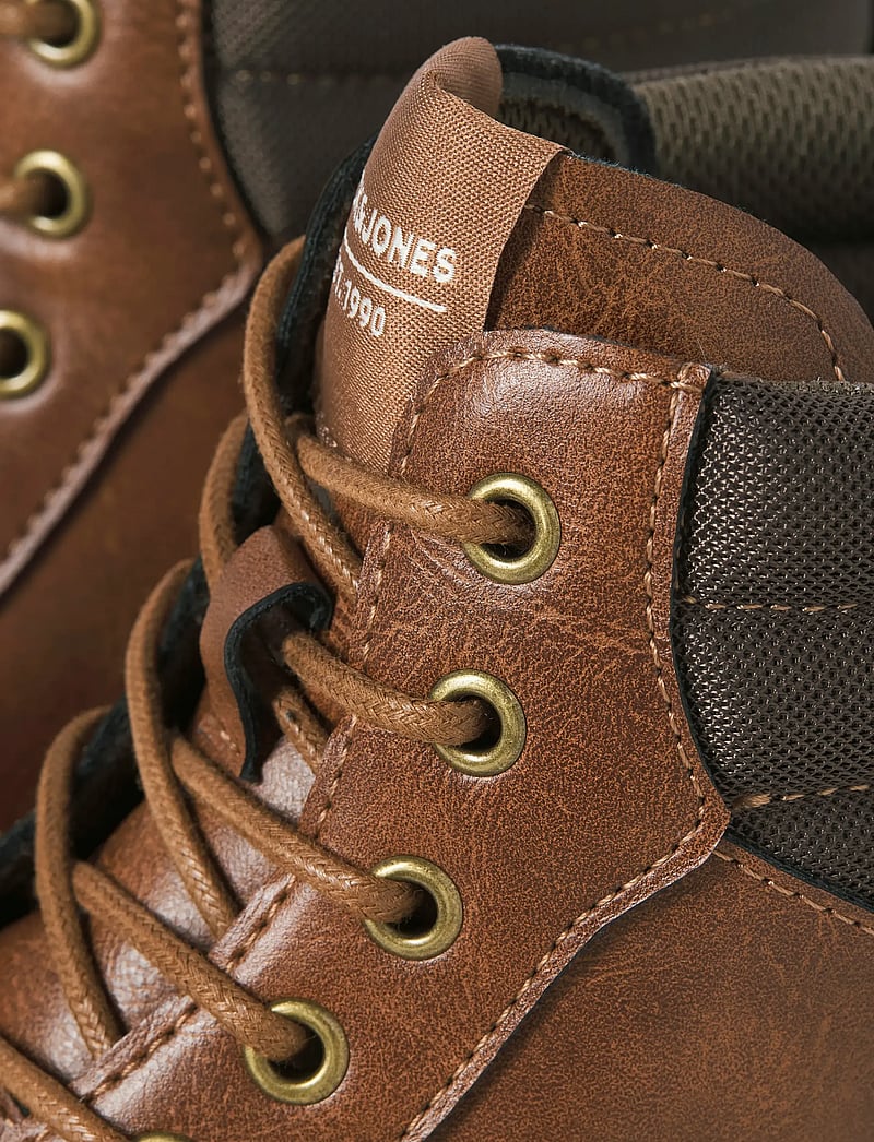 Jack & Jones - JFWDEWSBURY PU BOOT - kängor med snörning - java - 5