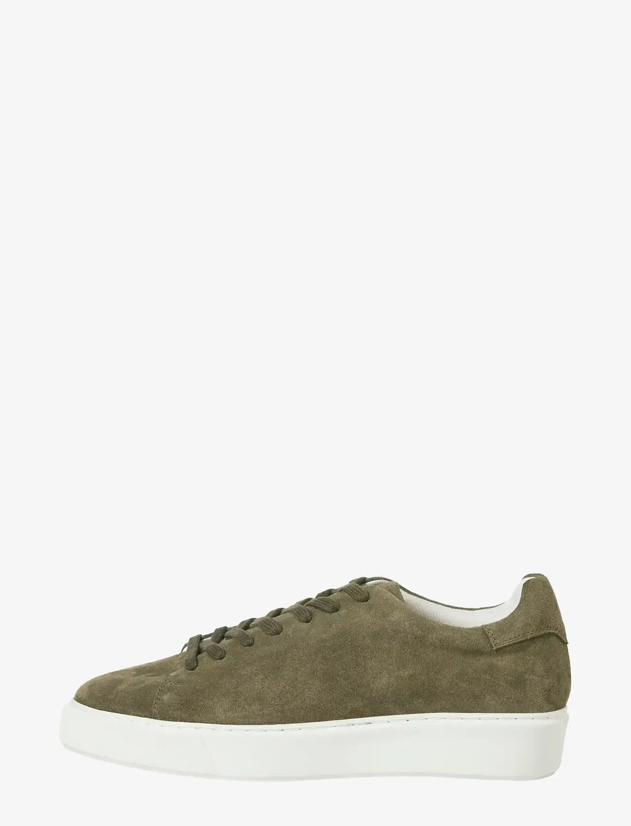 Jack & Jones - JFWSTOCKHOLM LEATHER SNEAKER NOOS - lave sneakers - olive night - 0