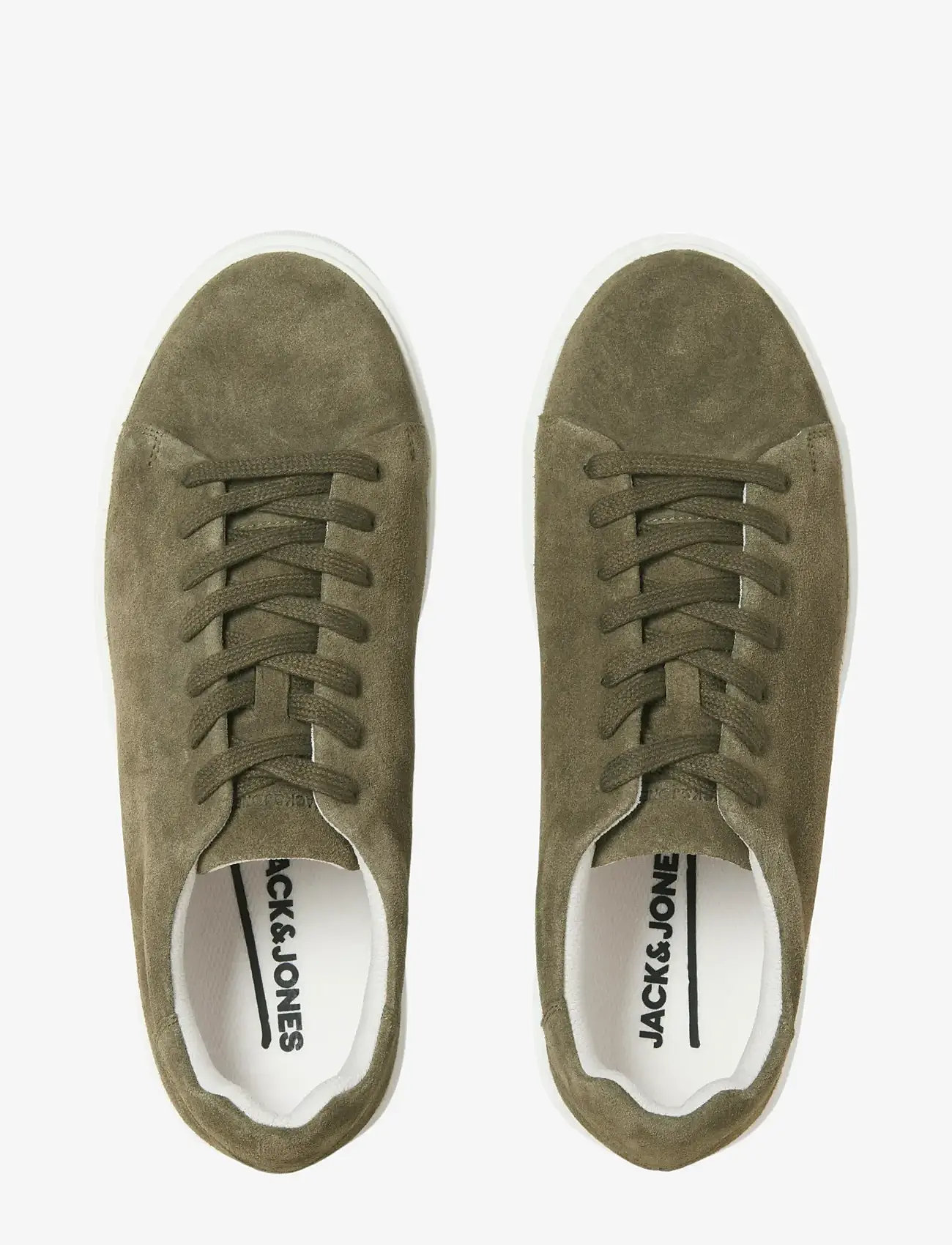 Jack & Jones - JFWSTOCKHOLM LEATHER SNEAKER NOOS - lave sneakers - olive night - 1