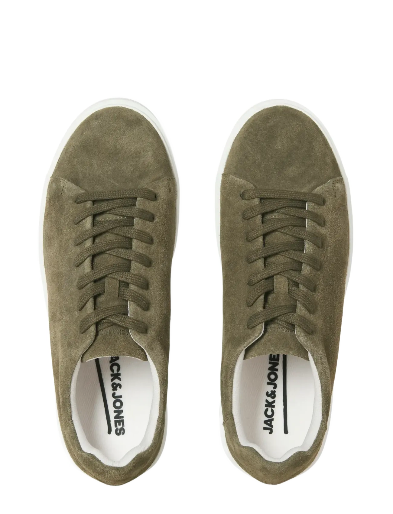 Jack & Jones - JFWSTOCKHOLM LEATHER SNEAKER NOOS - lave sneakers - olive night - 1