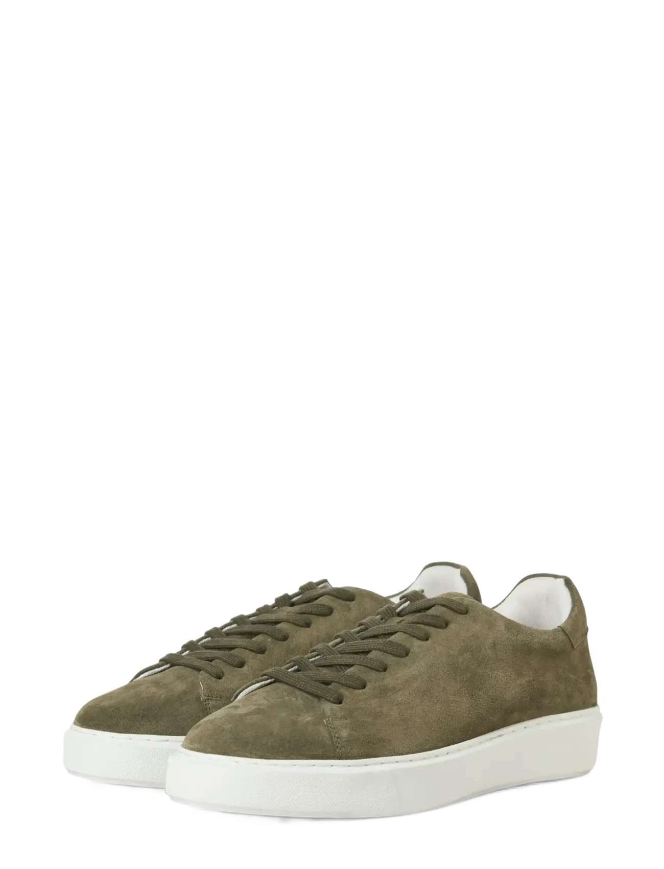 Jack & Jones - JFWSTOCKHOLM LEATHER SNEAKER NOOS - lave sneakers - olive night - 2