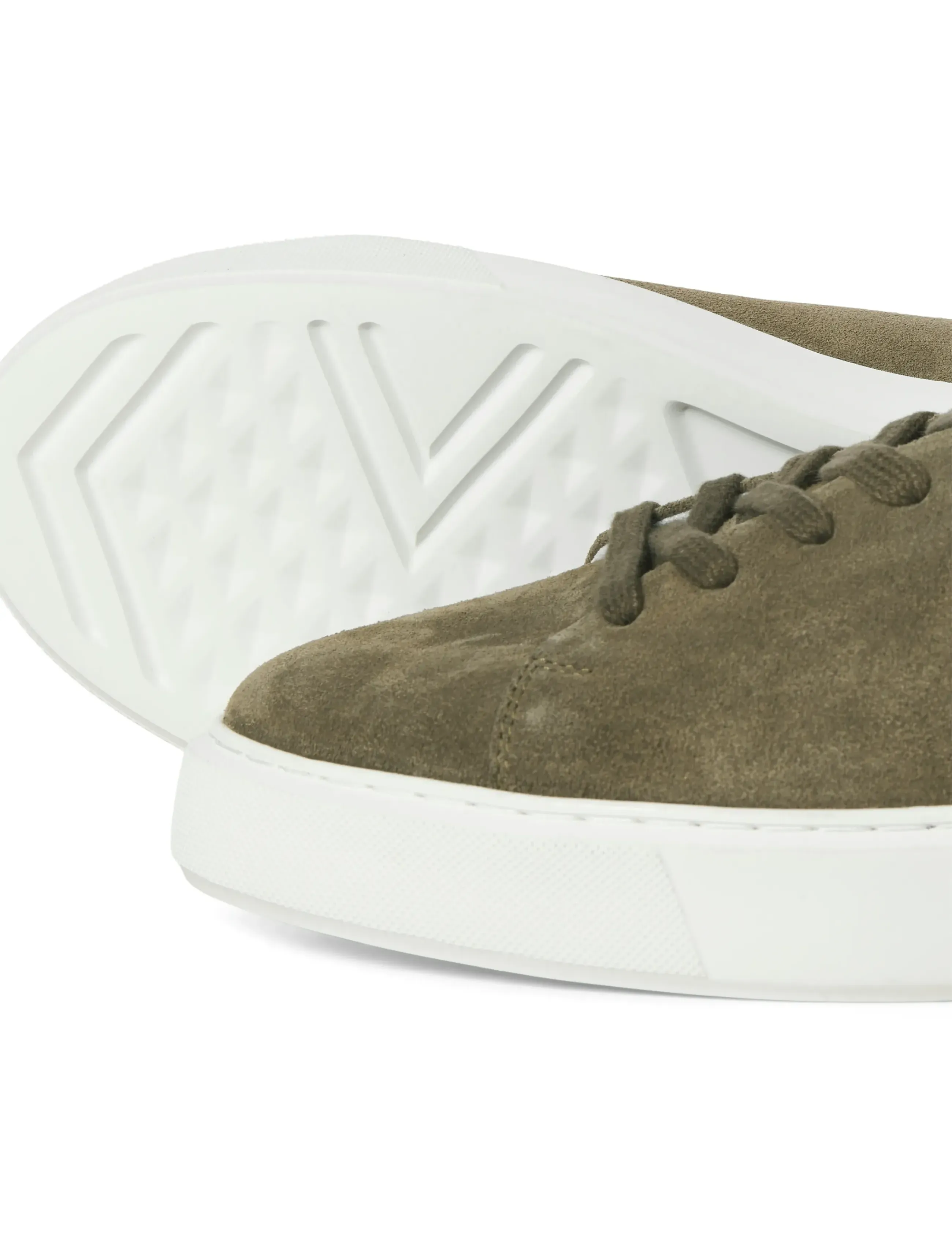 Jack & Jones - JFWSTOCKHOLM LEATHER SNEAKER NOOS - lave sneakers - olive night - 3