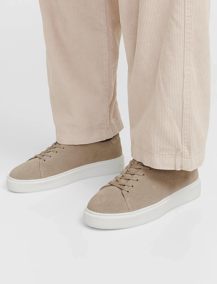 Jack & Jones - JFWSTOCKHOLM LEATHER SNEAKER NOOS - madala säärega - plaza taupe - 0