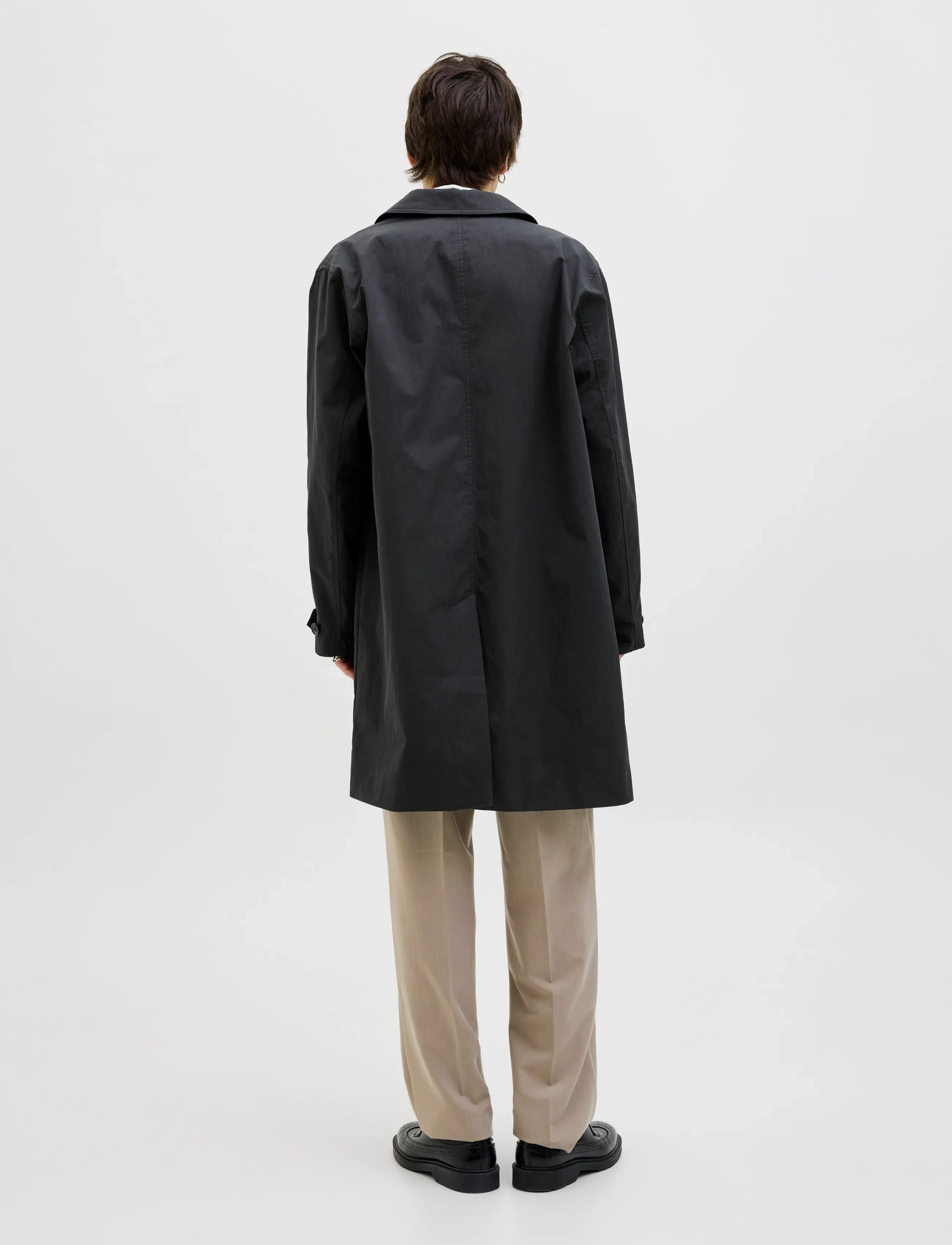 Jack & Jones - JPRCCMILES MAC COAT SN - ploni paltai - black - 2