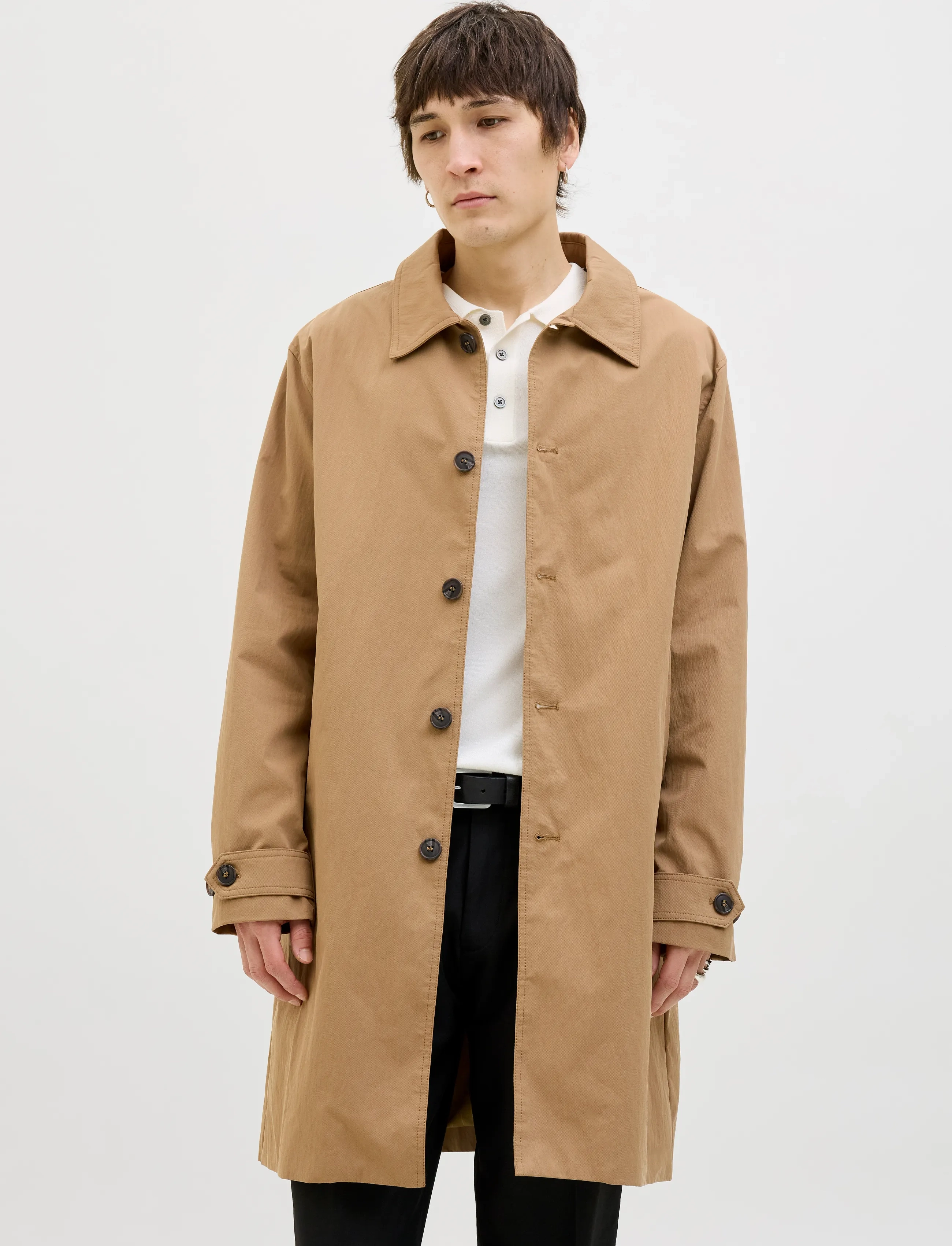 Jack & Jones Jprccmiles Mac Coat Sn, Mænd, Mac Frakke, Beige, Str: S