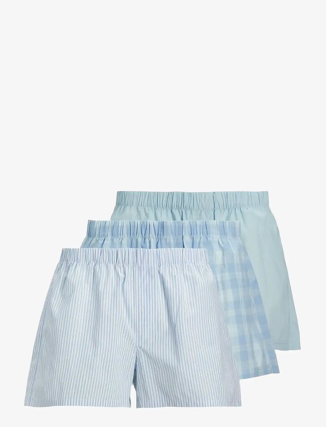 Jack & Jones - JACMILANO WOVEN BOXERS 3 PACK NOOS - unterhosen im multipack - chambray blue - 0