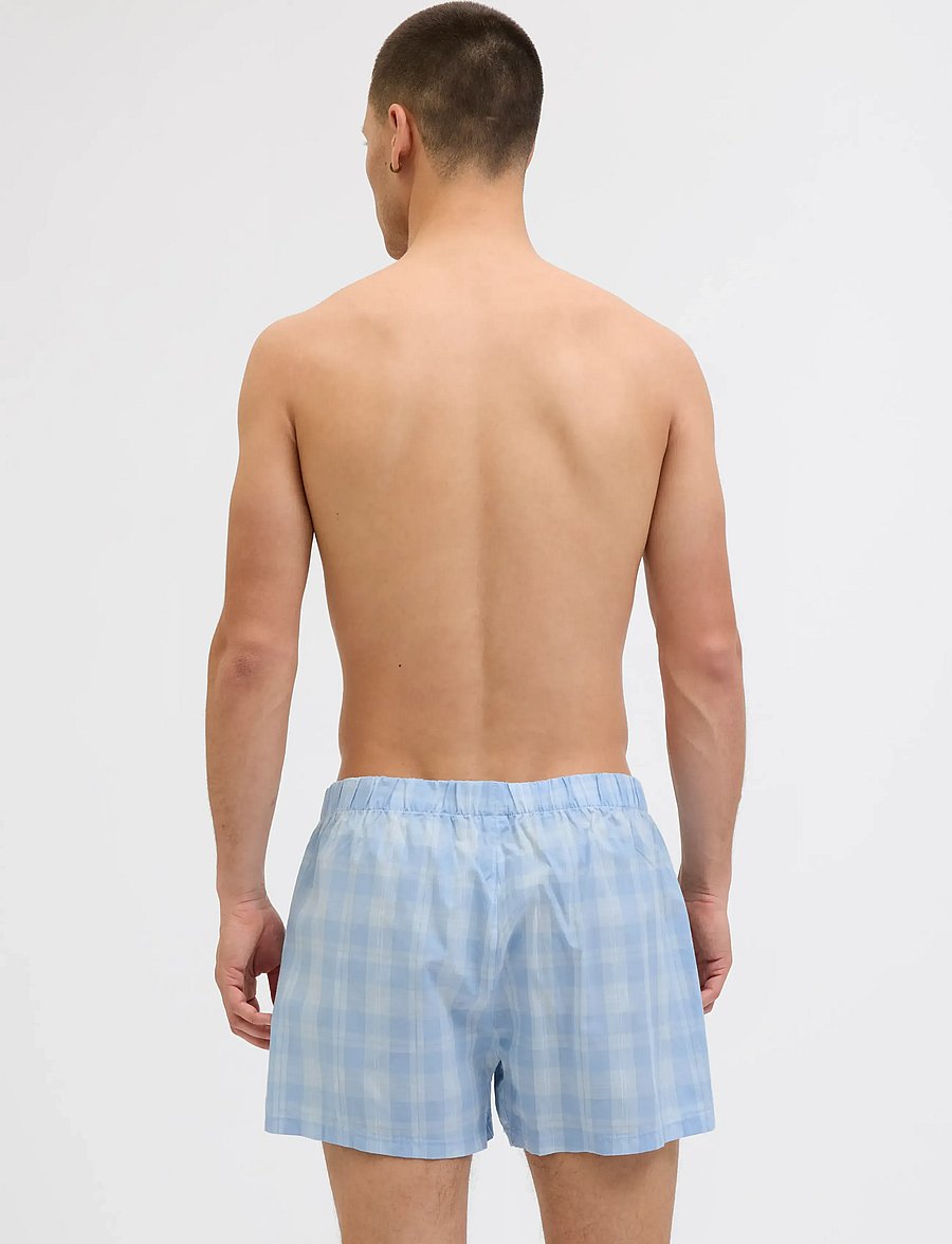Jack & Jones - JACMILANO WOVEN BOXERS 3 PACK NOOS - unterhosen im multipack - chambray blue - 3
