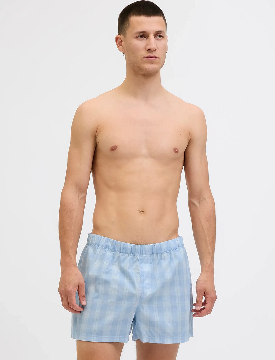 Jack & Jones - JACMILANO WOVEN BOXERS 3 PACK NOOS - unterhosen im multipack - chambray blue - 5