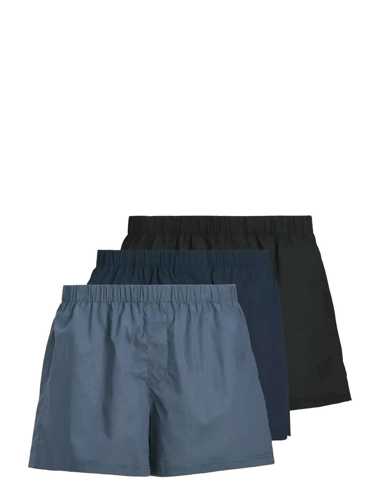 JACK & JONES Jacmilano Woven Boxershorts 3 Pack Noos Navy - XL - Herren