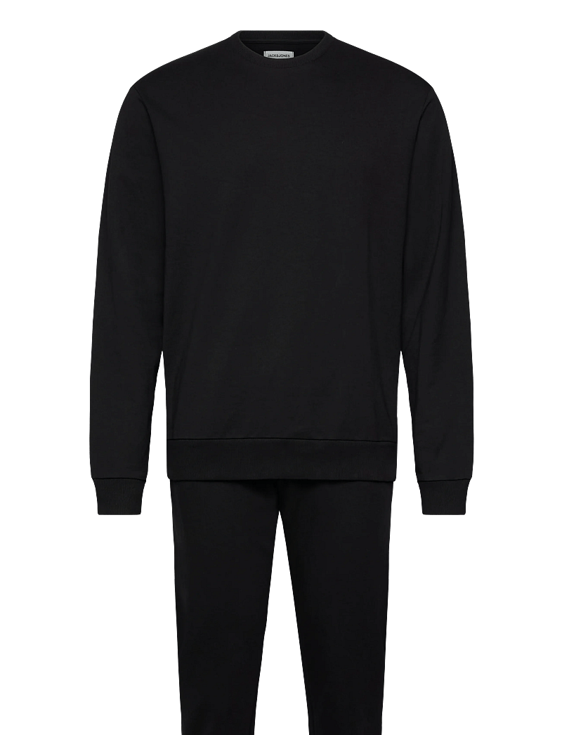 Jack & Jones - JACTERRY LS CREW NECK AND PANTS SET W - dressid - black - 0