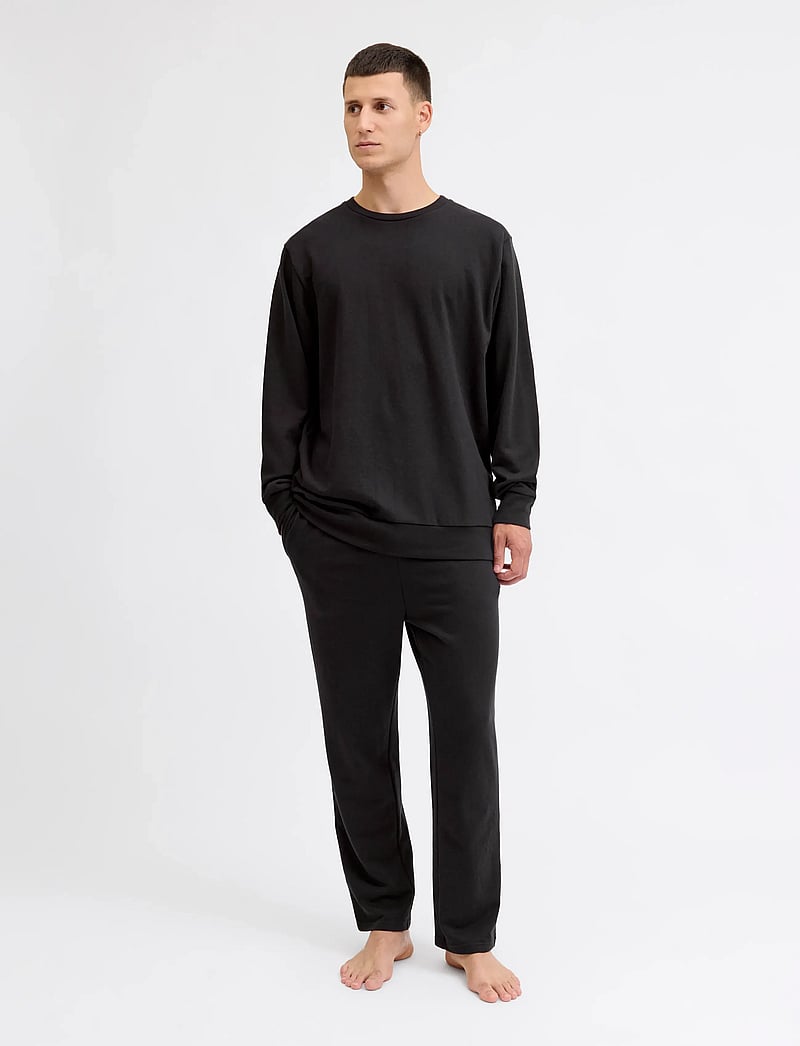 Jack & Jones - JACTERRY LS CREW NECK AND PANTS SET W - jogging tøj - black - 0