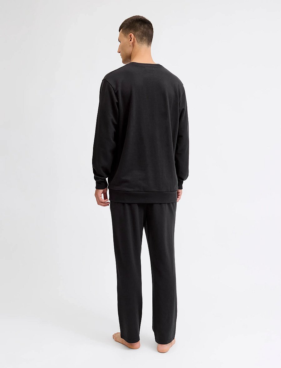 Jack & Jones - JACTERRY LS CREW NECK AND PANTS SET W - track jackets - black - 5