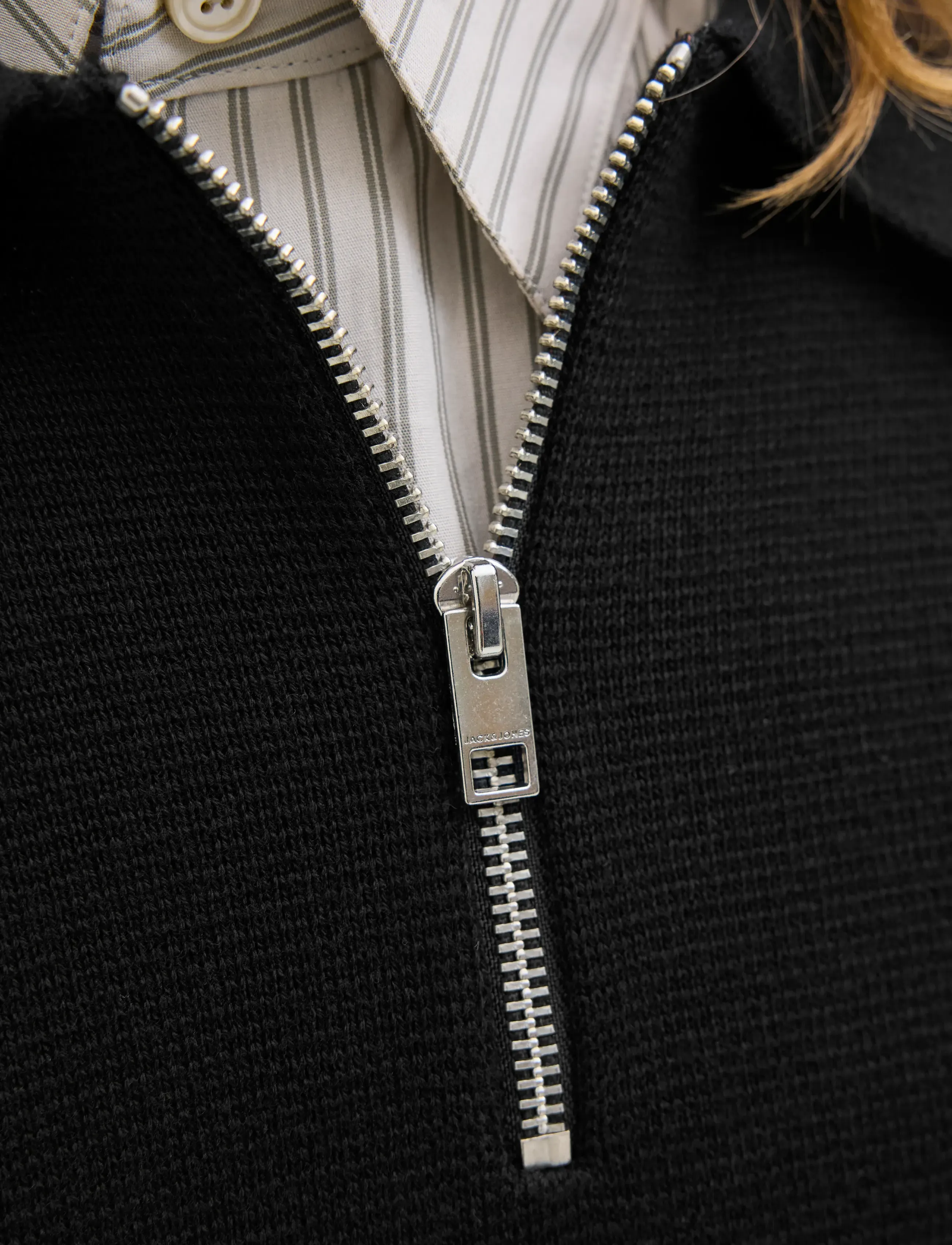 Jprblamilano Stitch Knit Zip Polo Sn 5