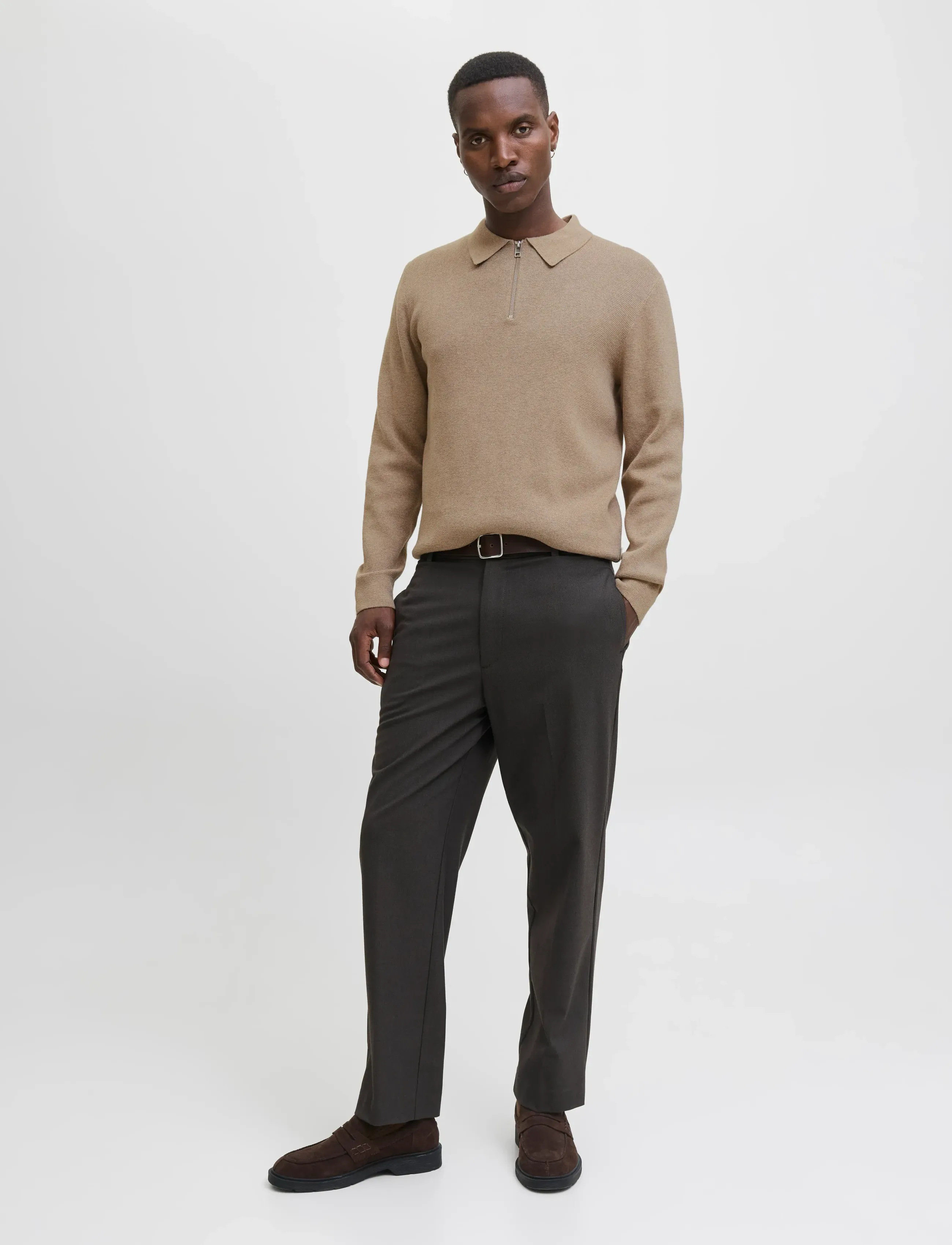 Jprblamilano Stitch Knit Zip Polo Sn 4