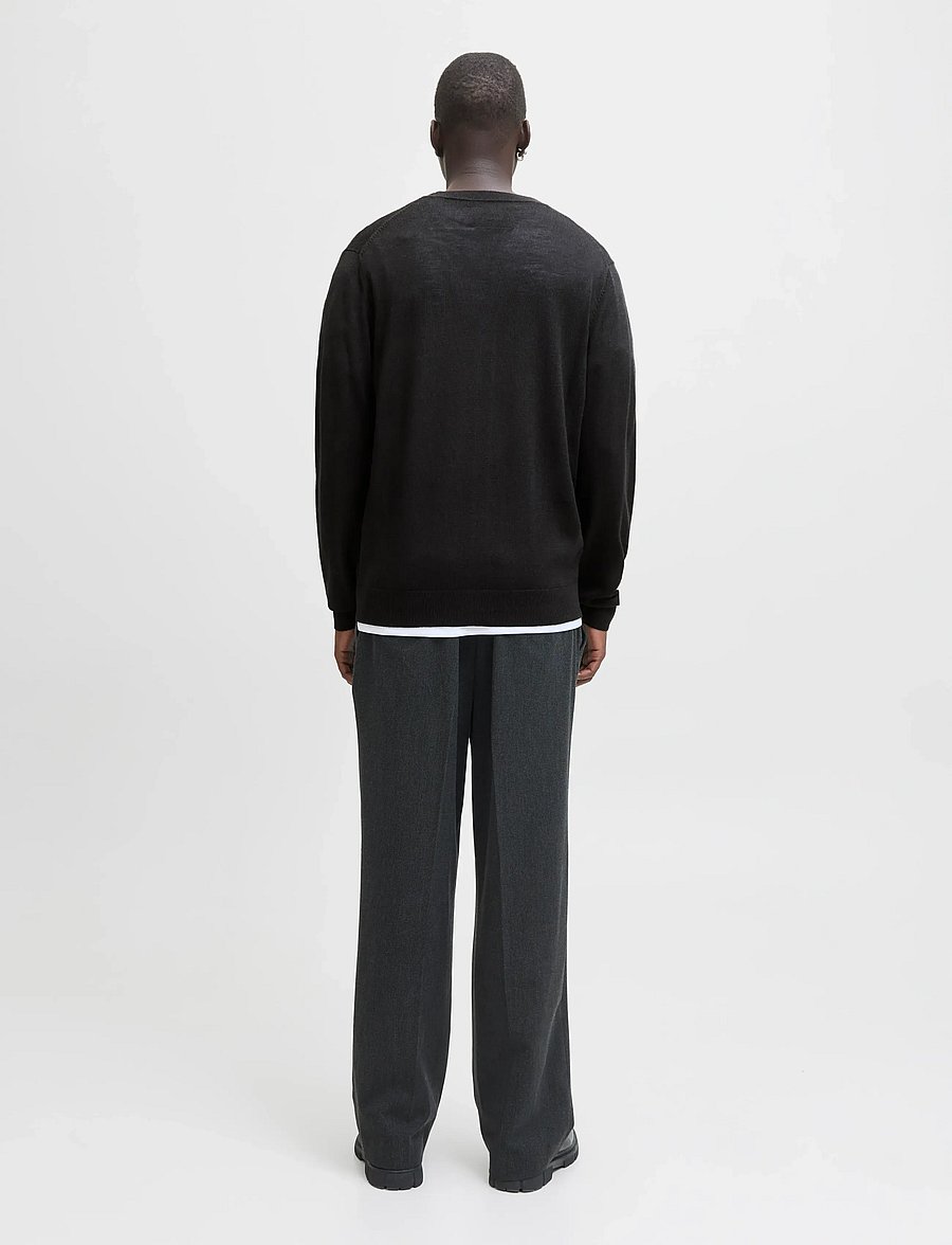 Jack & Jones - JPRBLAMERINO KNIT V-NECK CARDIGAN - cardigans - black - 2