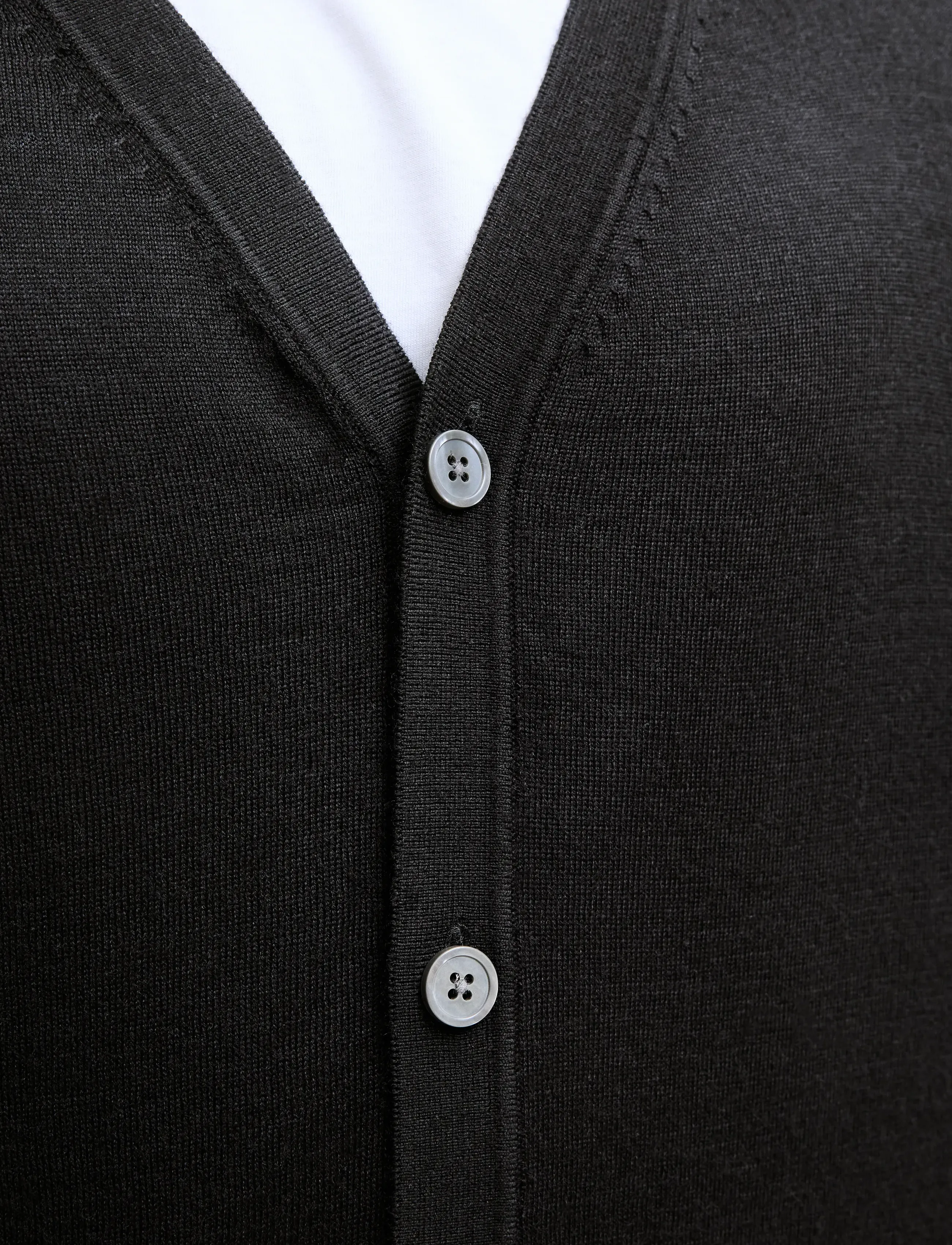 Jack & Jones JPRBLAMERINO KNIT V-NECK CARDIGAN - Cardigans - BLACK / black