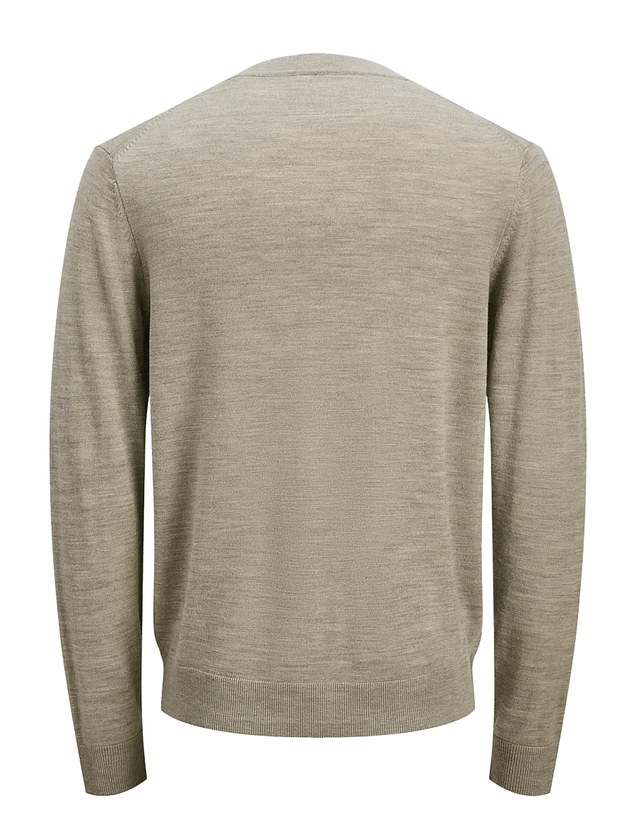 Jack & Jones - JPRBLAMERINO KNIT V-NECK CARDIGAN - cardigans - greige - 1