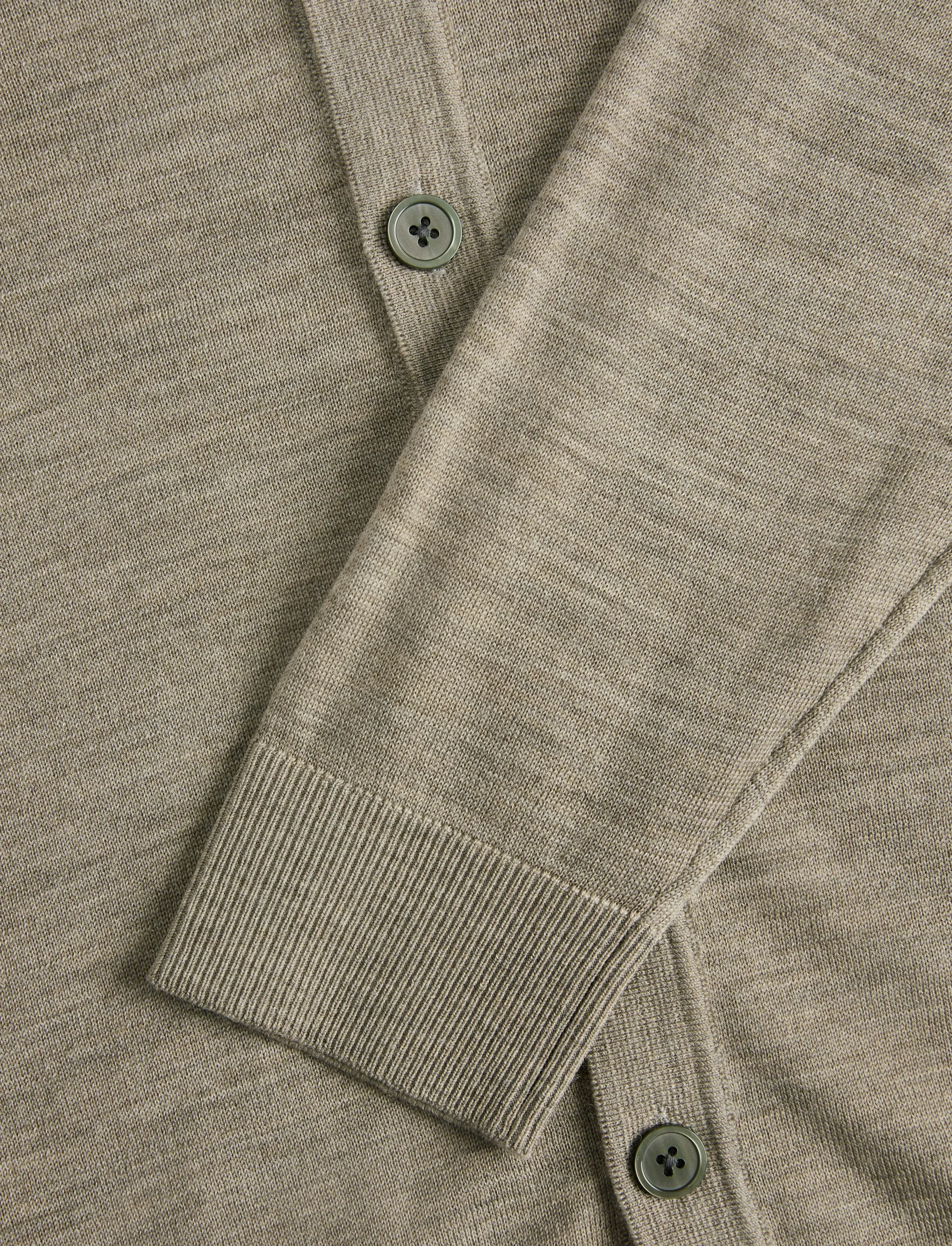 Jack & Jones - JPRBLAMERINO KNIT V-NECK CARDIGAN - cardigans - greige - 3