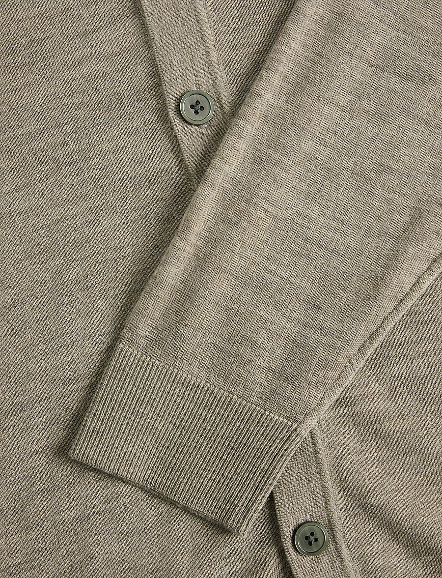 Jack & Jones - JPRBLAMERINO KNIT V-NECK CARDIGAN - cardigans - greige - 3