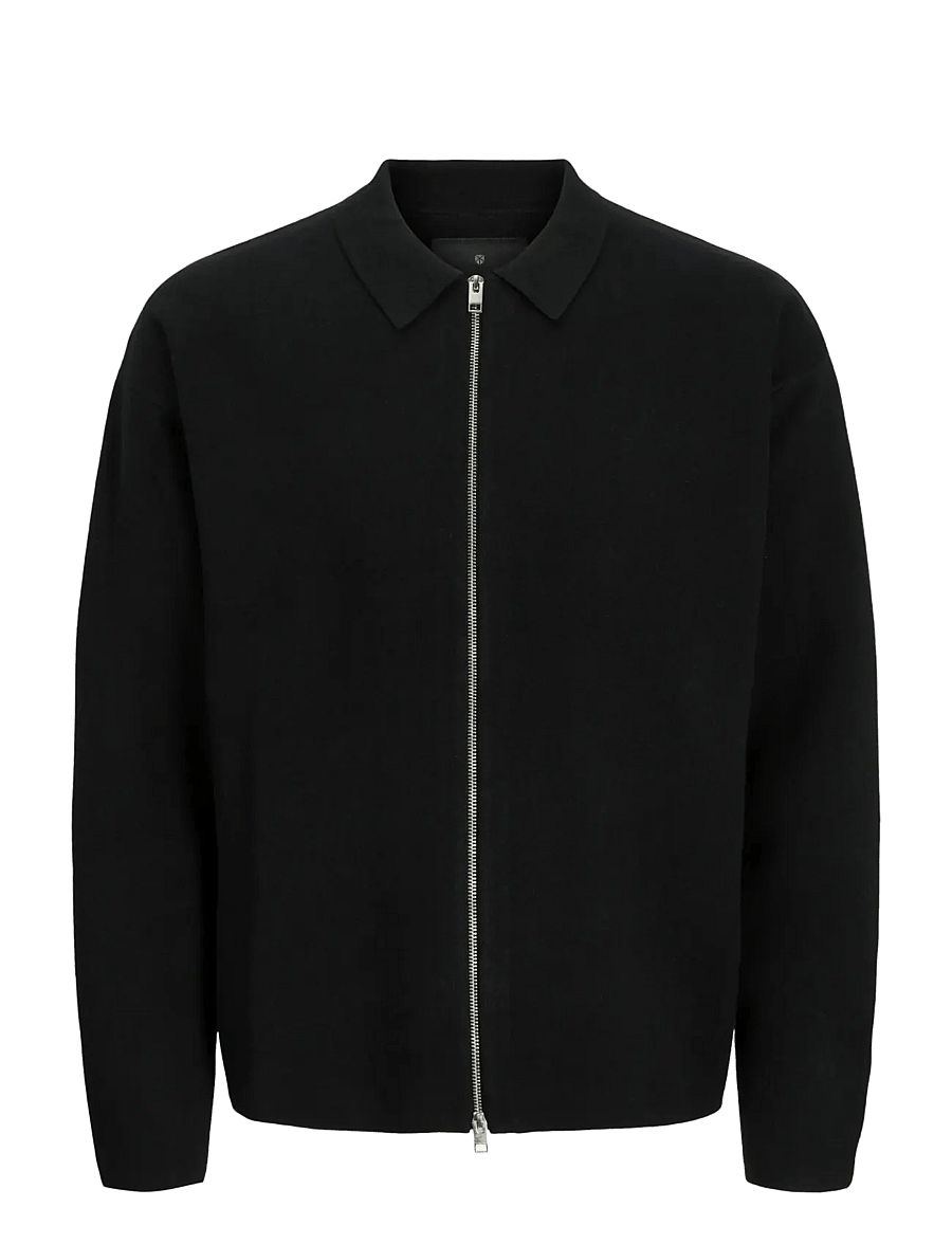 Jack & Jones - JPRBLABRADFORT KNIT CARDIGAN - džemperi ar rāvējslēdzēju - black - 1